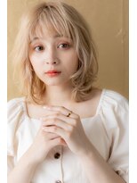 カバーヘア ブリス 川口(COVER HAIR bliss)&nbsp;外国人風ハイライトカラーヘルシーブロンドZ川口10代20代30代