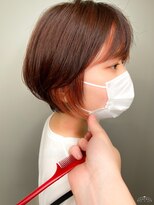 フォト 新宿(foto)&nbsp;グレーベージュ前髪パーマレイヤーカットダブルカラー髪質改善