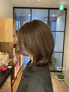 クローゼット 新宿(closet) 外ハネボブ/ペールベージュ[髪質改善/ヘッドスパ白髪染め/新宿】
