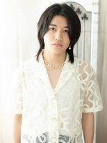 モッズヘア メン 新所沢店(mod's hair men)&nbsp;アッシュブラックでアンニュイミディウルフA