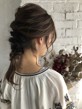 サロン 名和店(SALON) ちょっとしたお出掛けに♪ゆるっと編み下ろしアレンジ　by mika