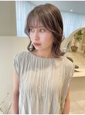 ミントベージュの透明感ミディアム