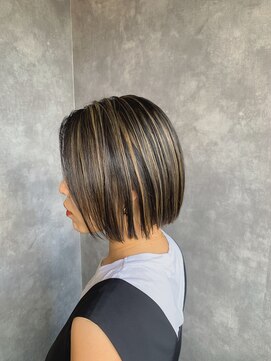 ウィート(wheat) コントラストミニボブ【wheat 町田 上質空間】