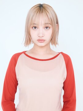 オンク 新宿(onk) 黒髪/グレーベージュ/レイヤーロング/前髪パーマ[新宿駅]