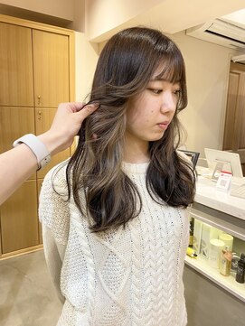 スムーク(smuk) 【smuk/スムーク】切りっぱなし/インナーカラー/ミルクティー