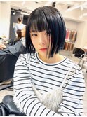【LANTELDIT】切りっぱなしボブ　透明感カラー　艶感