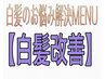 ◎白髪改善◎今より白髪を増やさないアプローチの白髪染め【全体カラー】