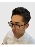七三アイパーアップバングスタイル