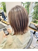 大人可愛い20代30代40代50代オススメ切りっぱなし外ハネボブ♪