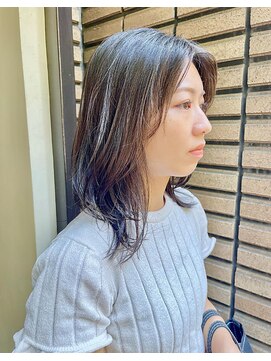 ナック ウメダ(knack UMEDA) レイヤーカット×ブルージュカラー　◎20代30代40代