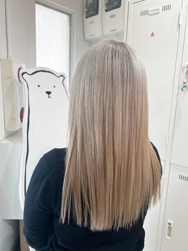 ナンバー ジェミカ 札幌(N° jemica) ホワイトシルバーシアーカラーケアブリーチenogカラー特化サロン