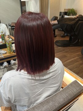 アドア 横浜(ADORE) ダークレッド×ボブ　ADORE横浜