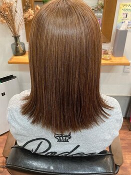 ヘアーズ シン(hairs Shin)の写真/髪に寄り添う丁寧なカウンセリング♪酸性ストレートで髪質を改善し、忙しい朝のアイロンも楽になっちゃう☆