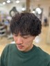 【メンズ限定.垢抜けパーマ】カット+ツイストスパイラルパーマ￥17600→￥14080