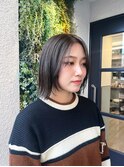 切りっぱなし/ボブ/ボブヘア/顔まわりカット/西新/百道浜