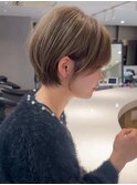 大人美人ショート/イメチェンヘアスタイル/ワイドバング