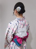 コークス 原宿 表参道(COKETH)&nbsp;★２種類の帯で作るダブル帯結び。お花の帯飾り