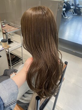 ローレンアオ(LOREN AO) レイヤーロング/オリーブカラー/ベージュカラー/イルミナカラー