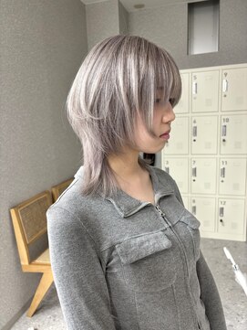 天神美容室 【香月指名☆】中性ウルフ×クラゲヘア×レイヤースタイル×学割