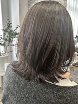 クロト(Clotho) ブリーチなしグレージュ/白髪ぼかしハイライトダブルカラー