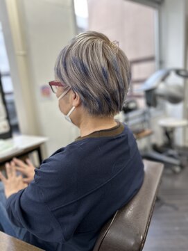 リジョイスヘア(REJOICE hair) 【ディープミルクティーテールブルー　mido