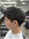 メンズスパイキーショートメンズパーマ