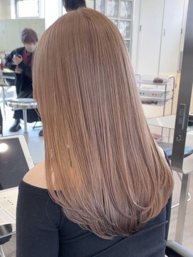 サンクマーケット 渋谷(cinq MARKET) 渋谷ダブルカラーミルクティーベージュヘーゼルベージュカラー