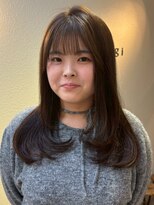 オッジ 西新店(Oggi)&nbsp;レイヤーカット アッシュベージュカラー 透明感カラー 20代 艶髪