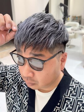 バース 梅田中崎町店(BIRTH) 50代40代白髪ぼかしシルバーメッシュバレイヤージュ