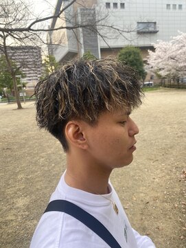 メンズサロン ウェーブ(men's salon WAVE) ツイスパ×ハイライト