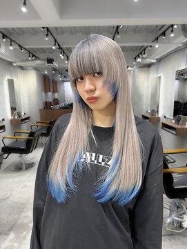 オルズ 渋谷(ALLZ) 渋谷/ケアブリーチ/ダブルカラー/裾カラー/ハイトーン/渋谷駅