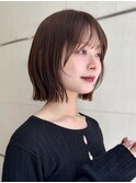 ボブ レイヤーボブ フェイスレイヤー ベージュ 髪質改善