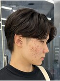 MEN’S/リバースセンターパート/ニュアンスパーマ/藤沢美容院 