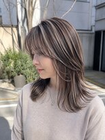 ロンドヴァリー 渋谷店(Lond vallee)&nbsp;アンブレラカラー/白髪ぼかし/顔周りカット/韓国巻き/渋谷
