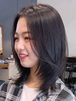トップヘアー アヴェニュー 刈谷(TOPHAIR Avenue)&nbsp;刈谷艶髪顔まわりレイヤーミディアムボブくびれ前髪なし20代30代