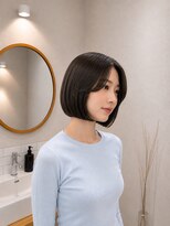 フォト 新宿三丁目(foto)&nbsp;髪質改善縮毛矯正地毛風ストレート切りっぱなしボブ