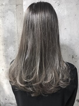 サロンドミルク 原宿(salon de MiLK) ワンカールミディアム×グレージュ