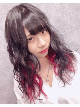 ロブ(R.O.B) グレー × インナーレッド