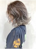 シルバーグレージュグラデーション_ハイライトカラー_ba306491