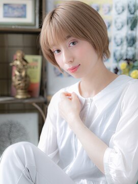 カバーヘア イヴ 戸頭店(COVER HAIR EVE) シースルー前髪大人ハイライトマッシュボブa戸頭20代30代40代