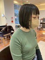 ルッカヨドヤバシ(RUCCA yodoyabashi)&nbsp;ボブ×オリーブハイライト