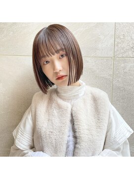 ジジ 代々木(Gigi) [代々木]ナチュラルピンクスイートAラインの甘辛ショートボブ