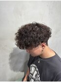 波巻パーマ×ショートマッシュ
