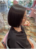 ヘアドネーション髪質改善＊切りっぱなしボブ＊美髪☆Pink行徳駅