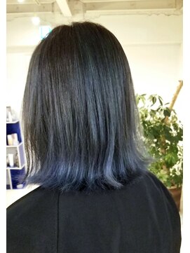 エイトサッポロ 札幌大通り店(EIGHT sapporo) ★グラデーションカラー×ネイビーブルー★