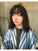 テトヘアー(teto hair) スパイラルパーマ くるくる ミディアム