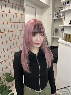 ペレ 渋谷(PELE) 切りっぱなしボブ/エアリーロング/美髪/ピンクブラウン/渋谷