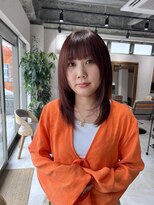 アドア 横浜(ADORE)&nbsp;【ADORE横浜】ピンクオレンジカラーとレイヤーカット