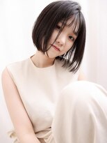 イソラブル(ISOLA-blu) 【シースルーバング  】ミニボブ×暗髪20代/30代/40代
