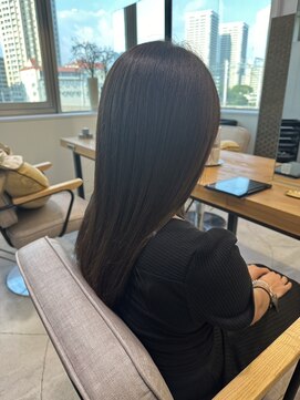 ルイス 宝塚(Luis) 黒髪/ボブルフ/ネビージュ/小顔/ワンレン/髪質改善/